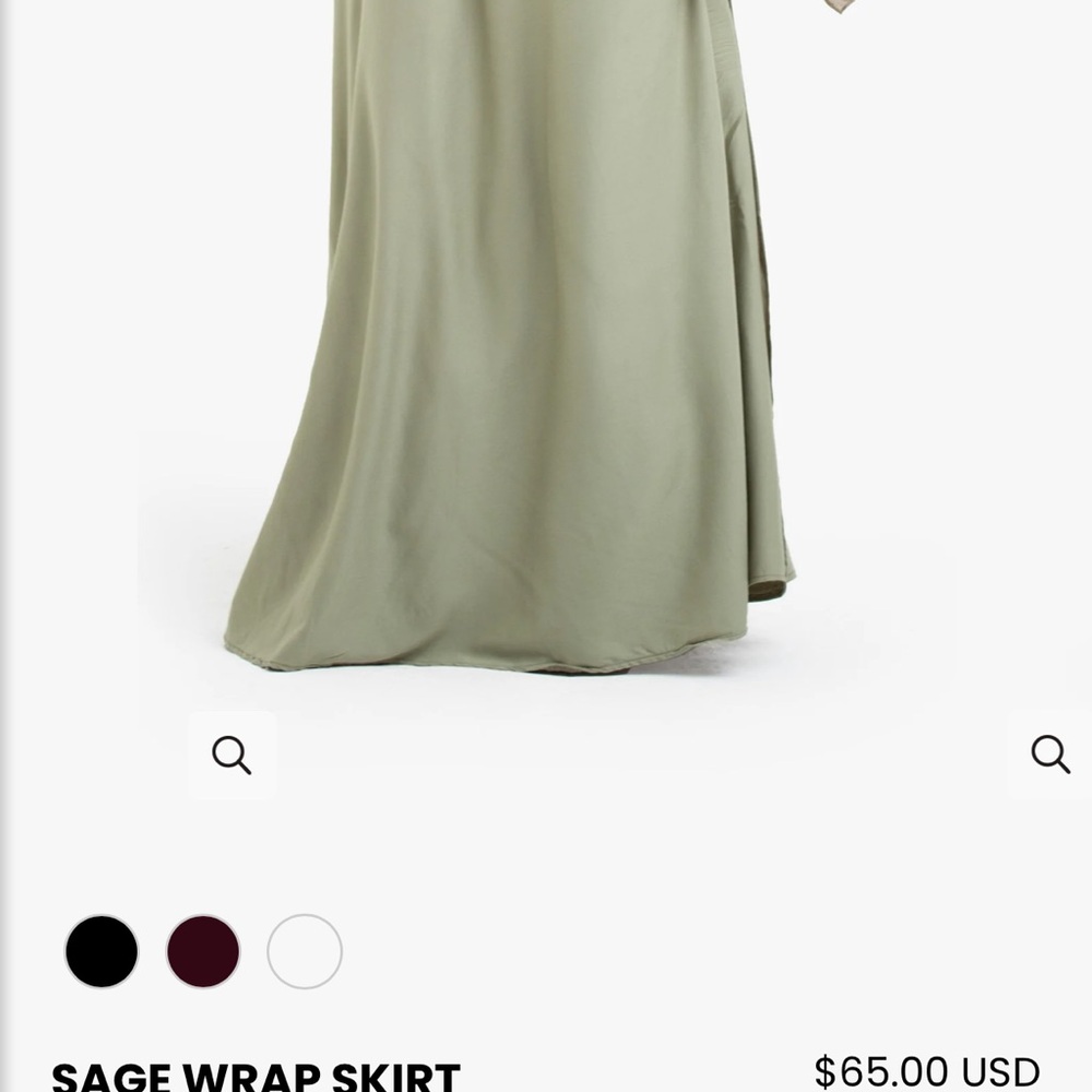 Jawdamodest Sage wrap Skirt for Women